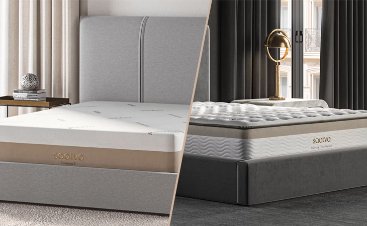 saatva contour5 vs saatva memory foam hybrid mattresses