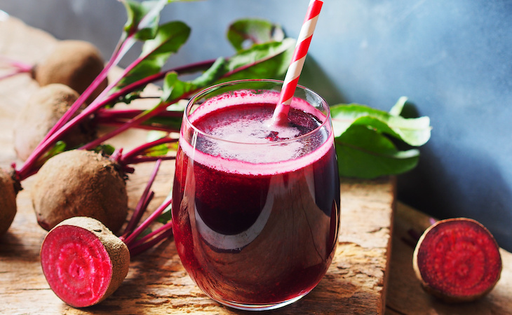 glass of beet juice