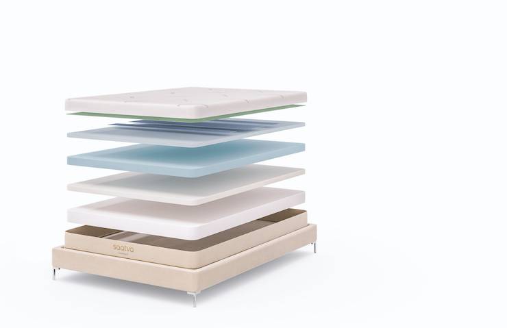 layers inside Saatva Contour5 mattress