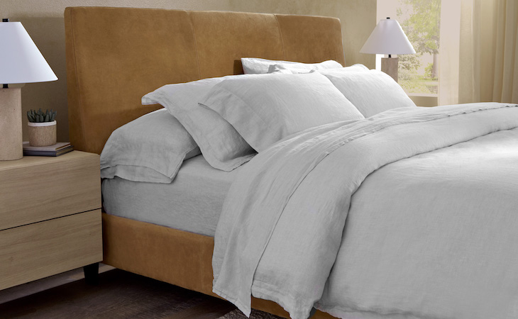 saatva linen sheets and linen duvet cover